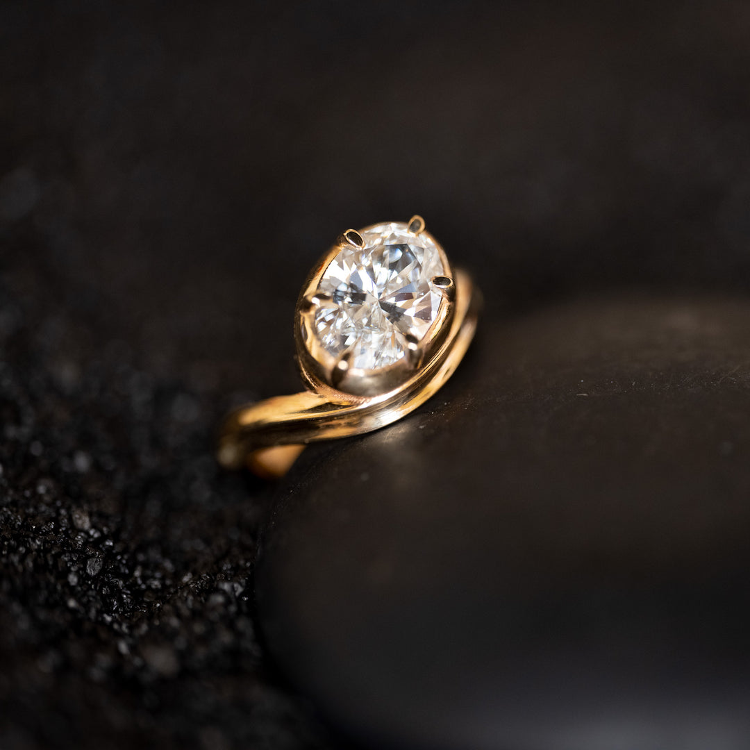 2.34 Ct Oval Dune Ring