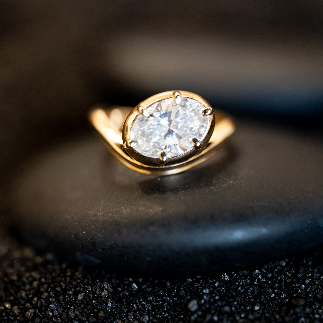 2.34 Ct Oval Dune Ring