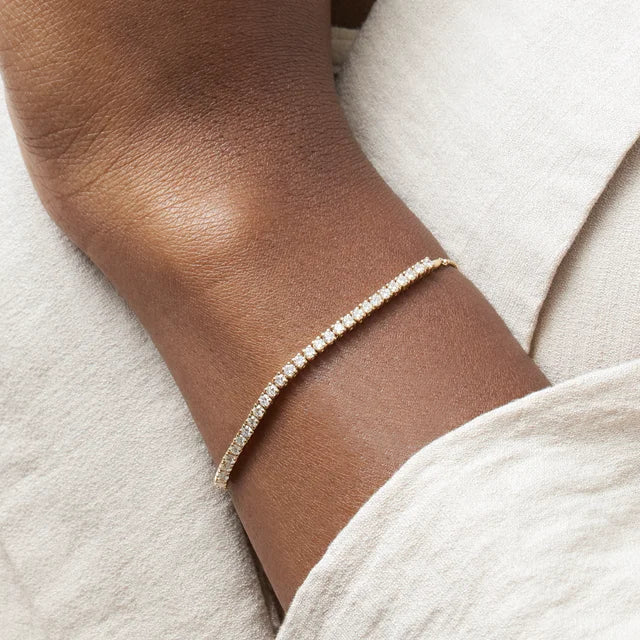 Diamond Bolo Bracelet | 14K Yellow Gold