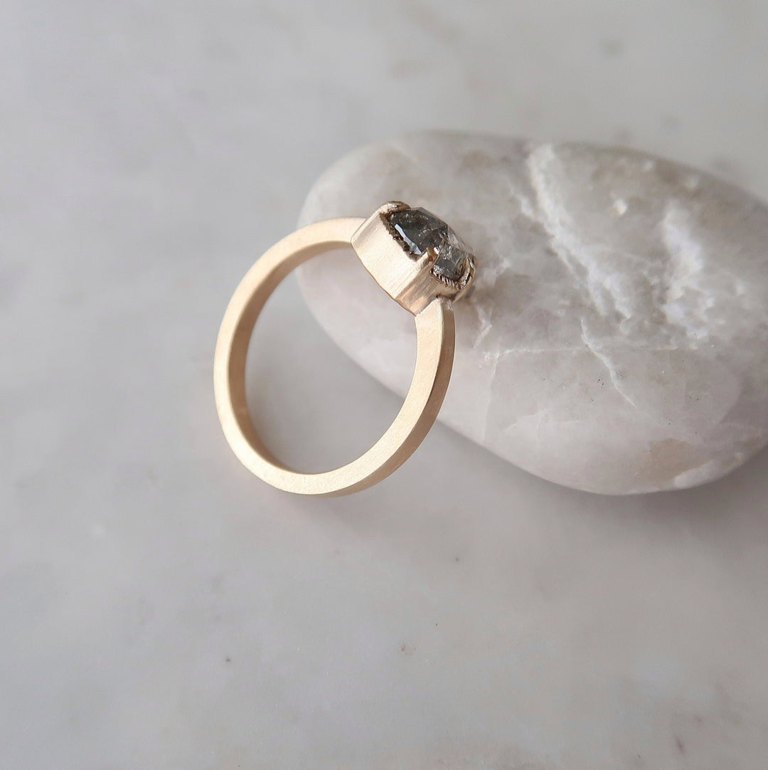 1.14 Ct 5 Prong Pear Diamond Ring