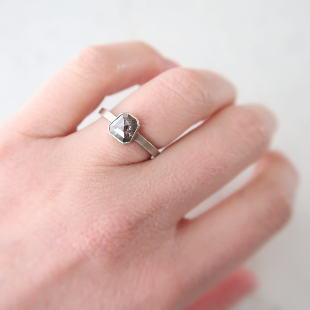 .82 Shield Cut Diamond Ring