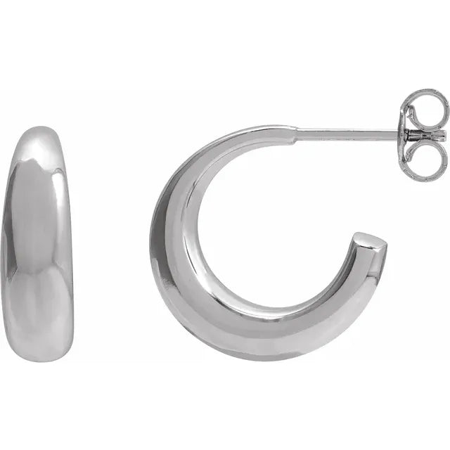 14.4mm Sterling Hoops