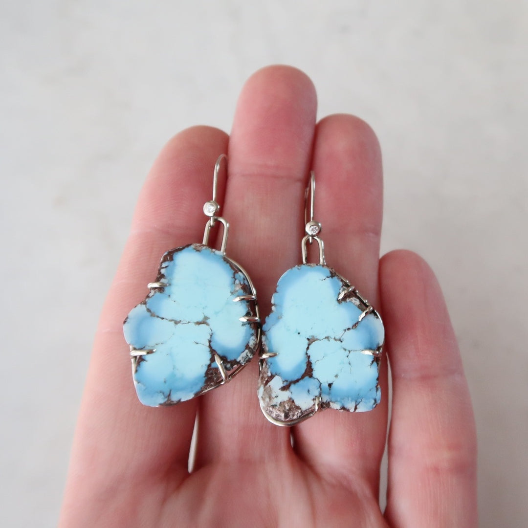 Turquoise Slab Earrings No. 3