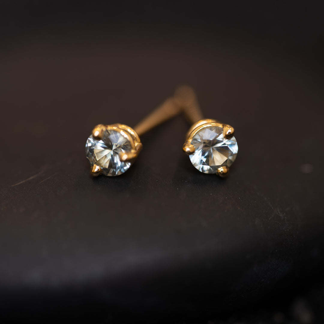 Montana Sapphire Stud Earrings 4mm