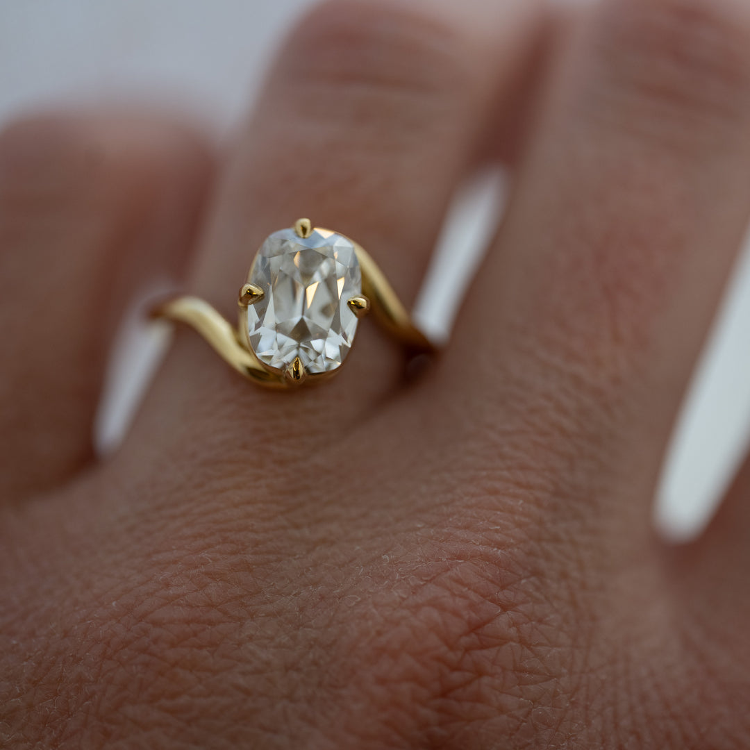 2.65 CT Elongated Cushion Bypass Ring