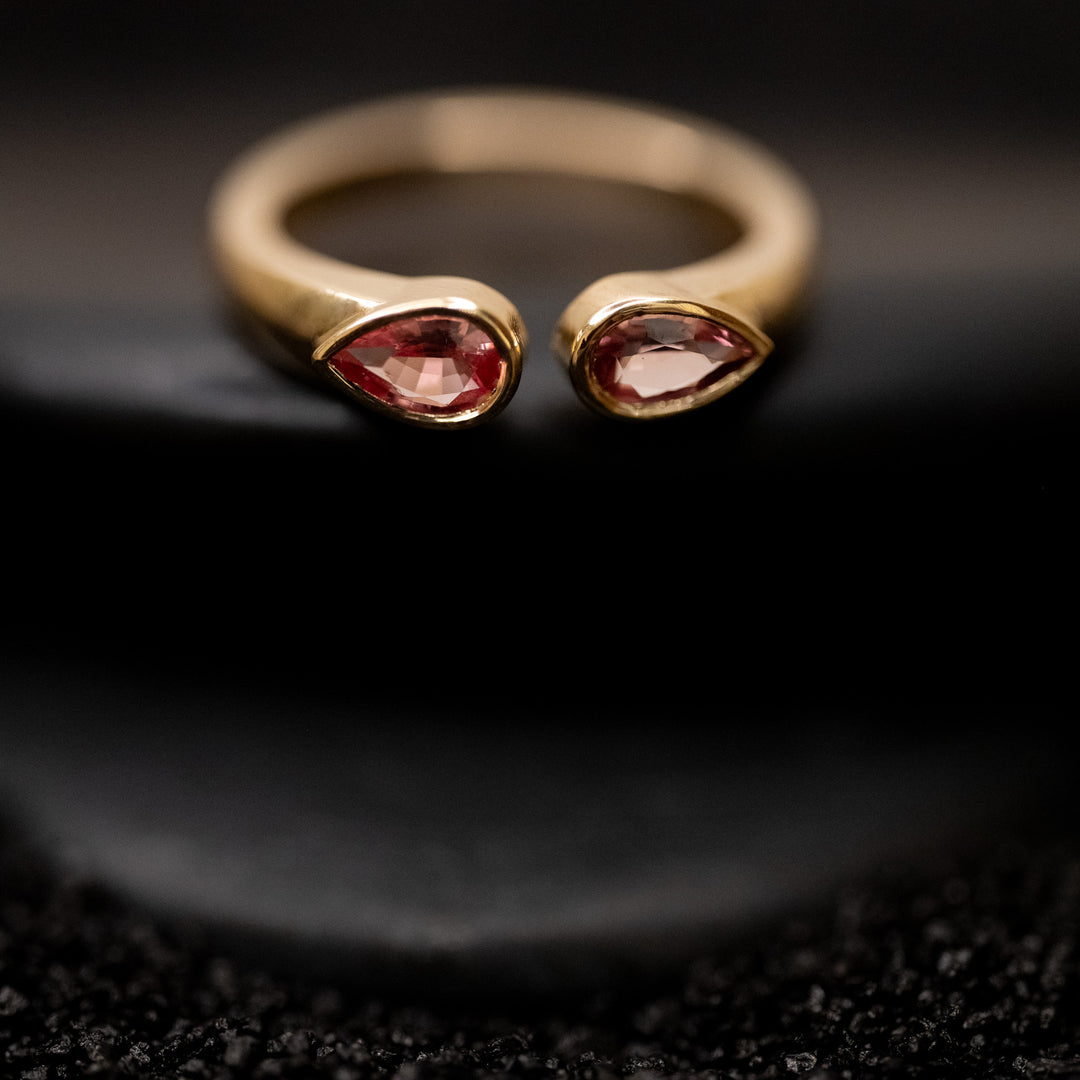 Azalea Ring Open Sapphire Ring
