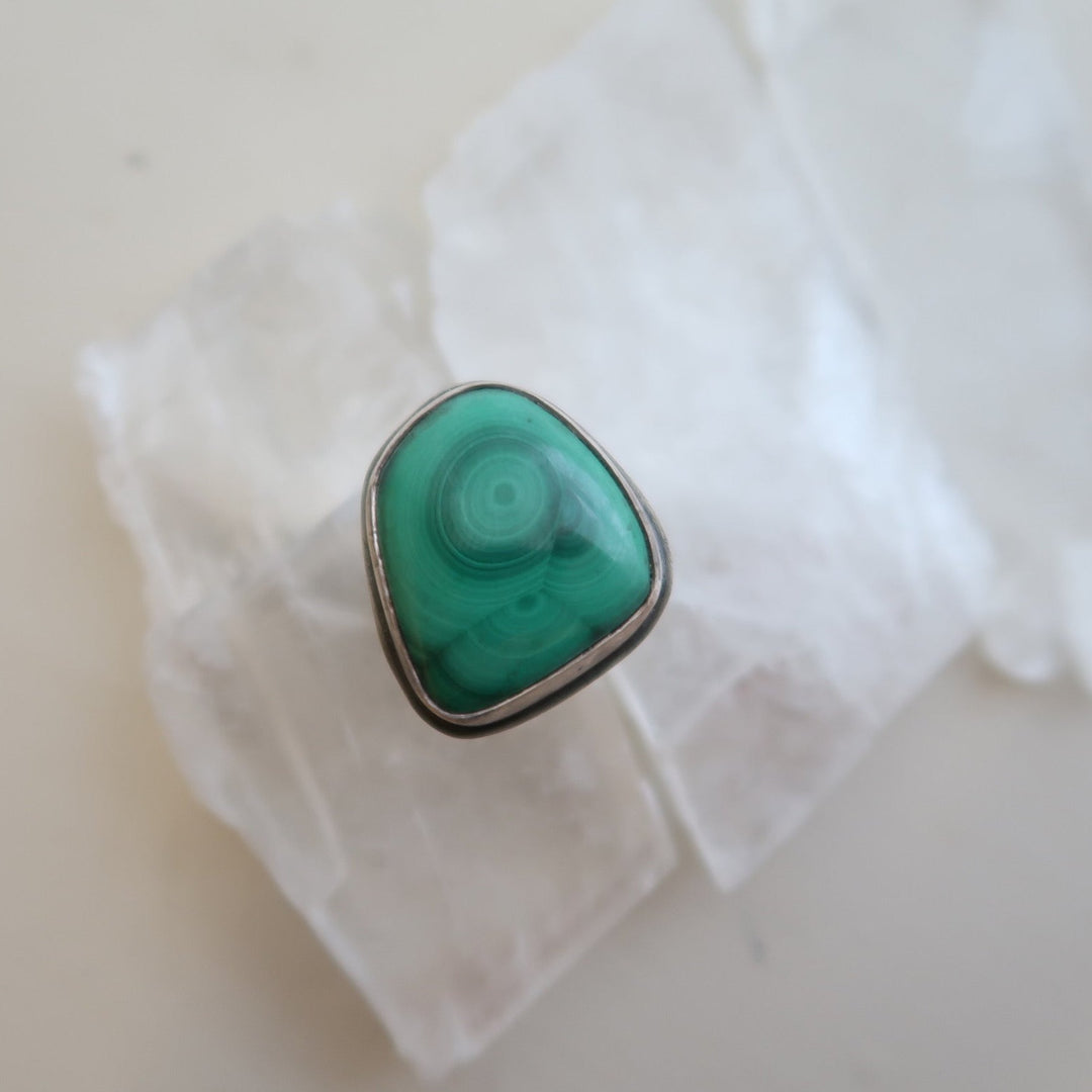 Malachite Sterling Silver Ring