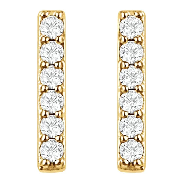 Diamond Bar Studs