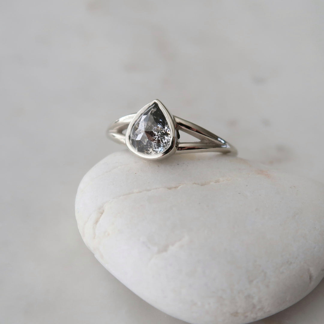 1.50 Ct Pear Split Shank Ring