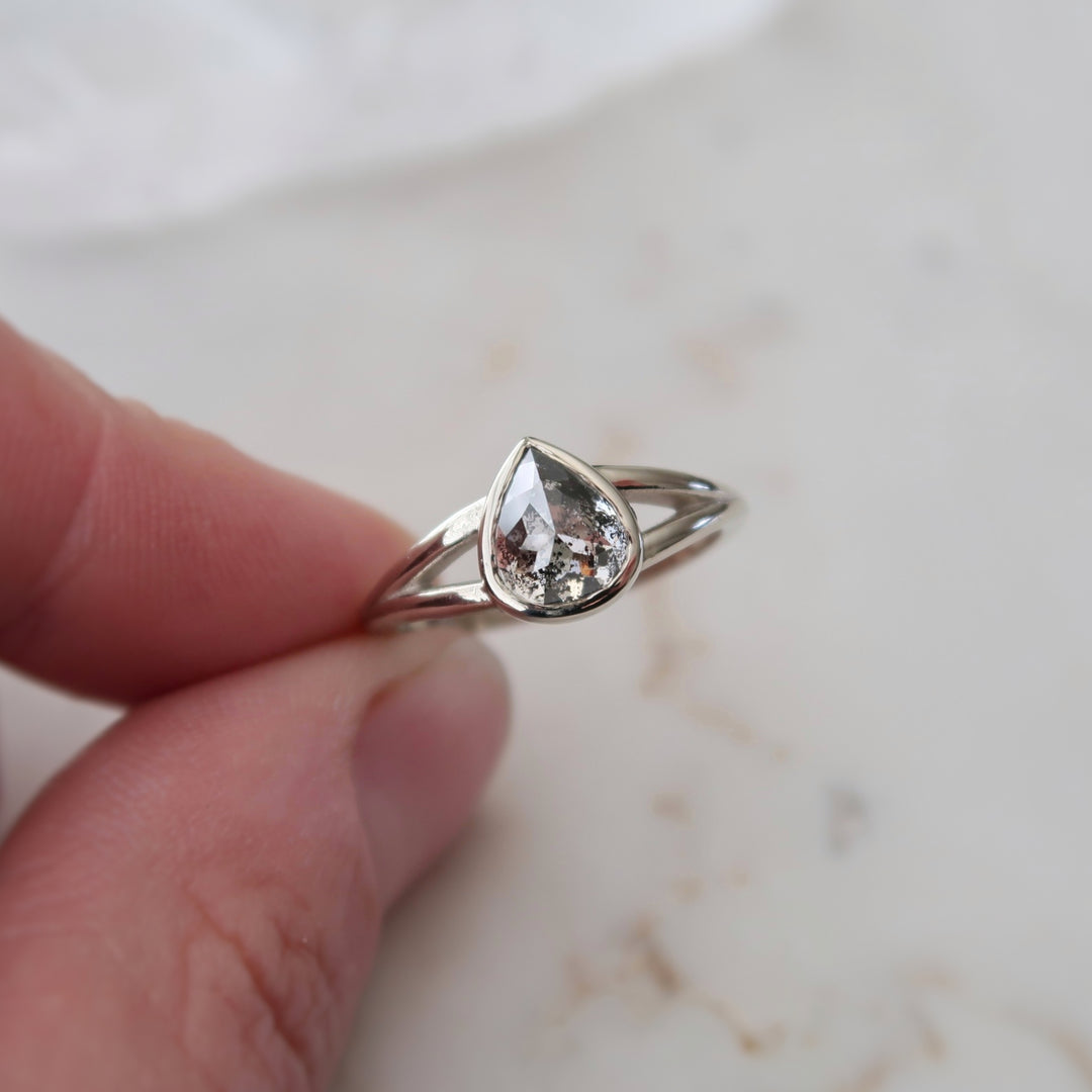 1.50 Ct Pear Split Shank Ring