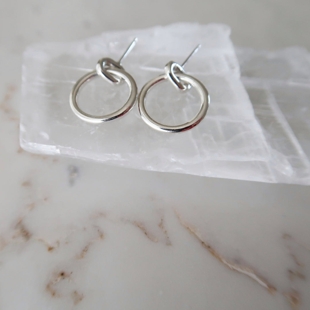 Link Hoop Earrings in Sterling Silver