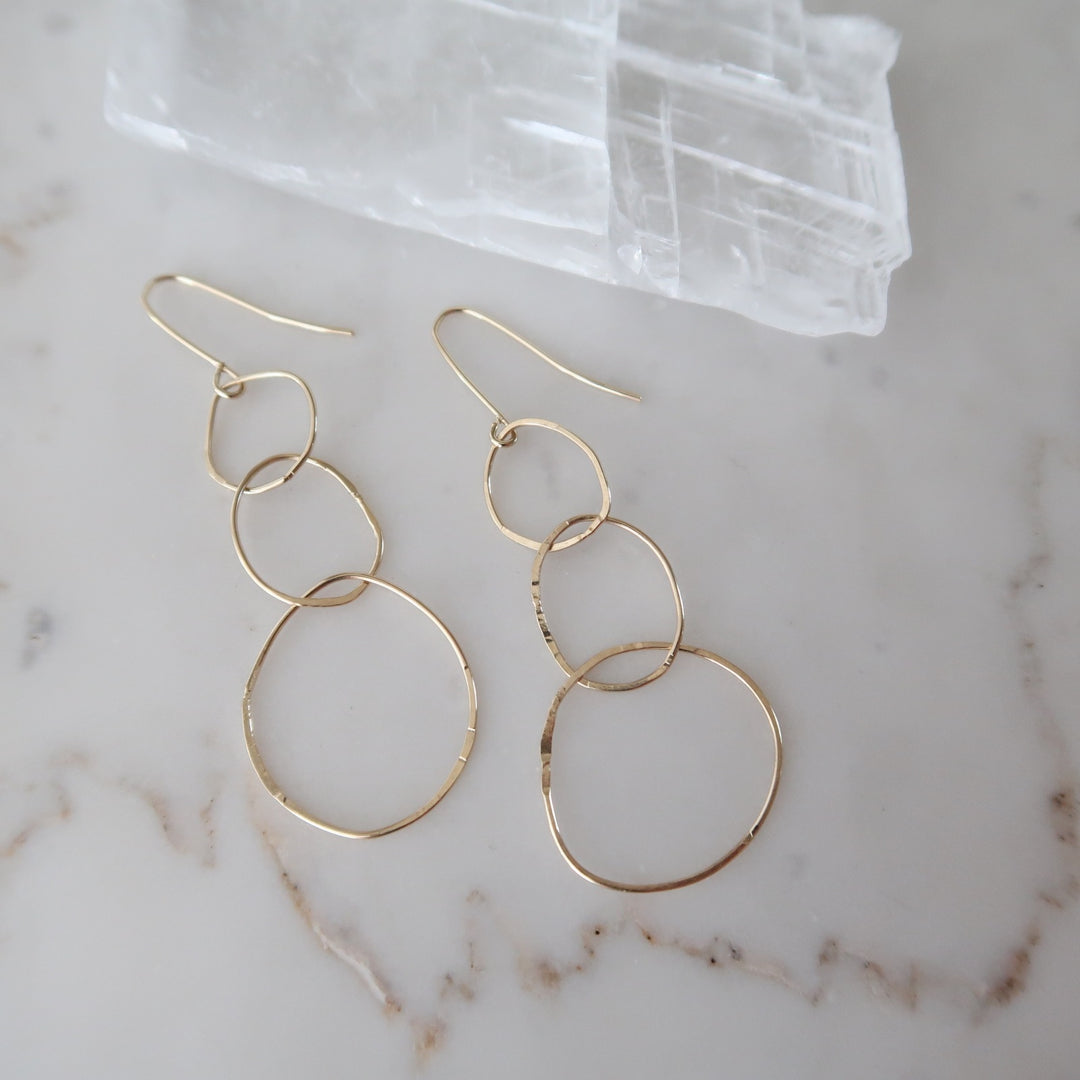 Organic Shape Dangle Earrings