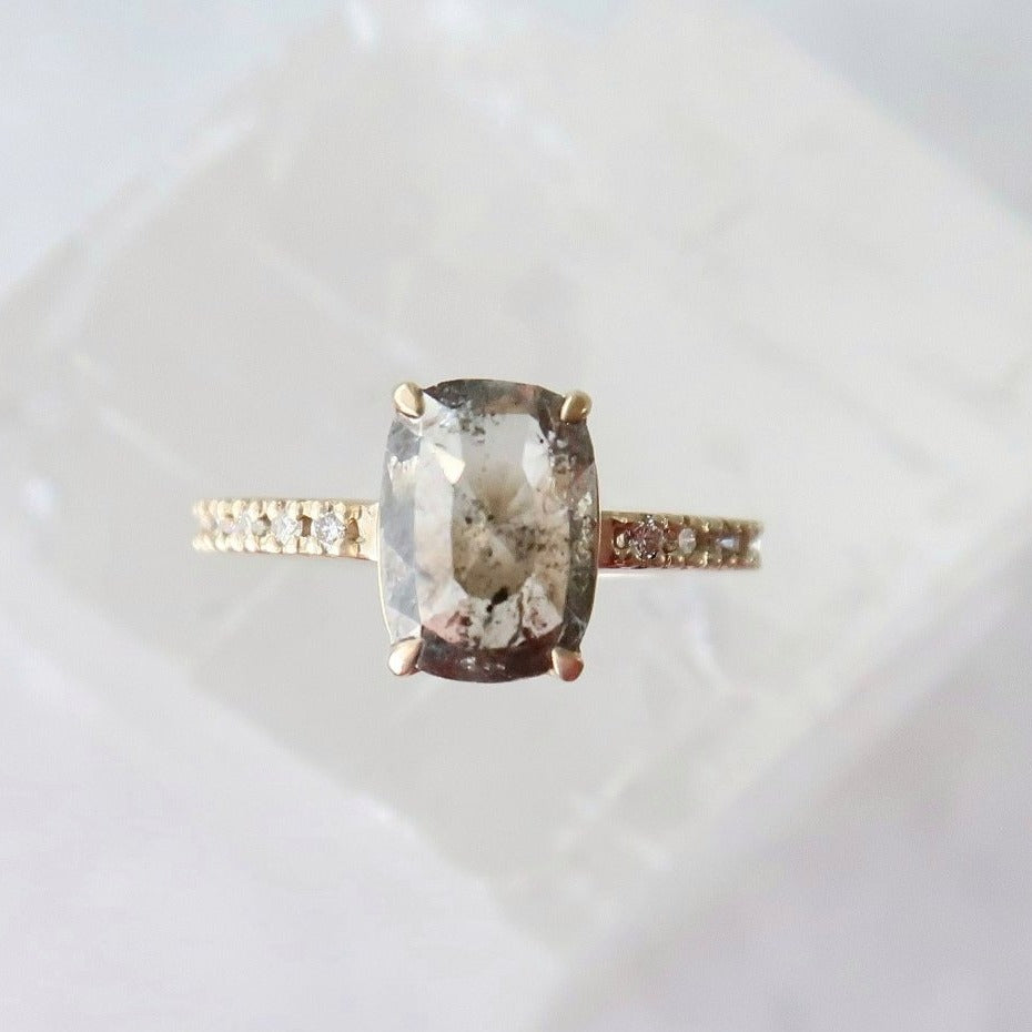 1.61 CT Cushion w/ Pavé Band