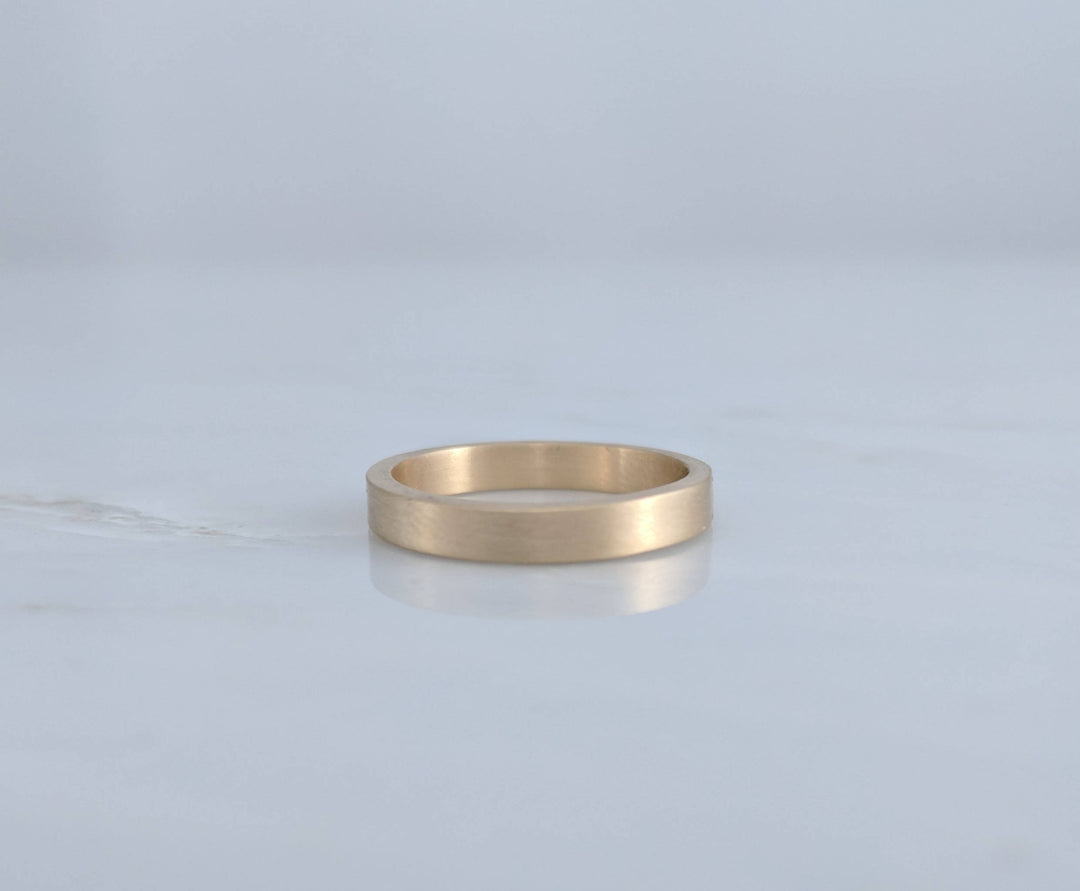 3mm Flat Band | 14K Yellow Gold