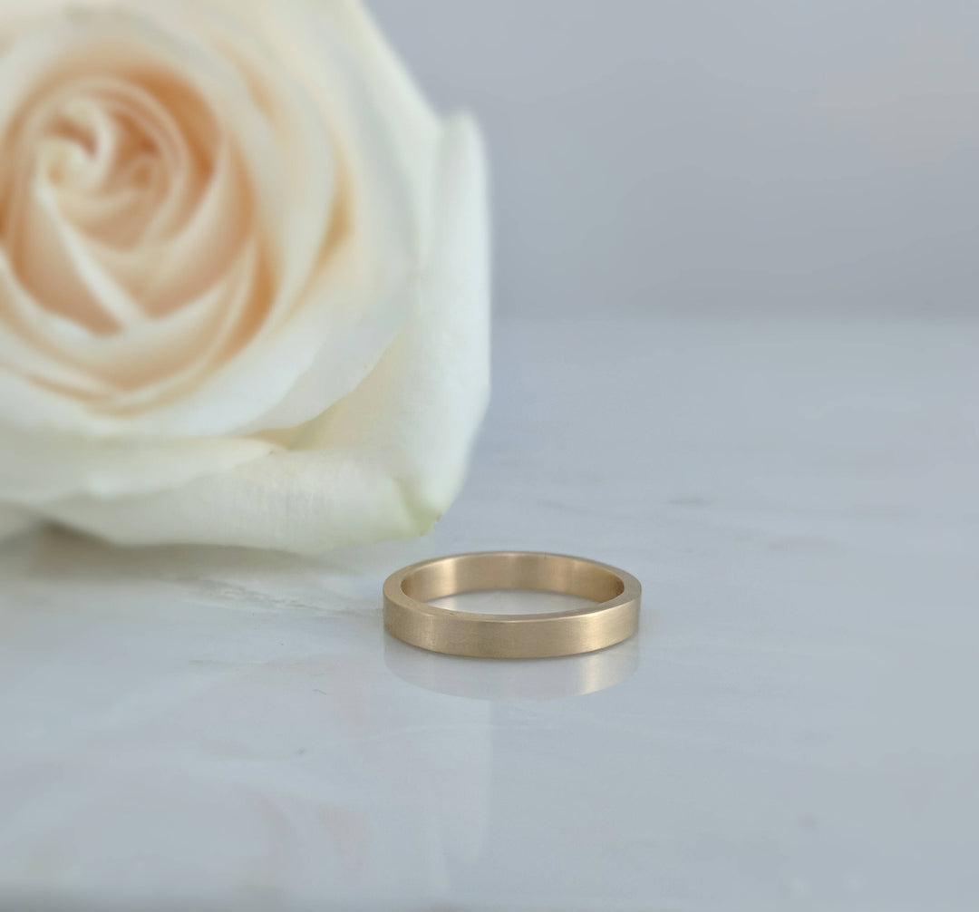 3mm Flat Band | 14K Yellow Gold