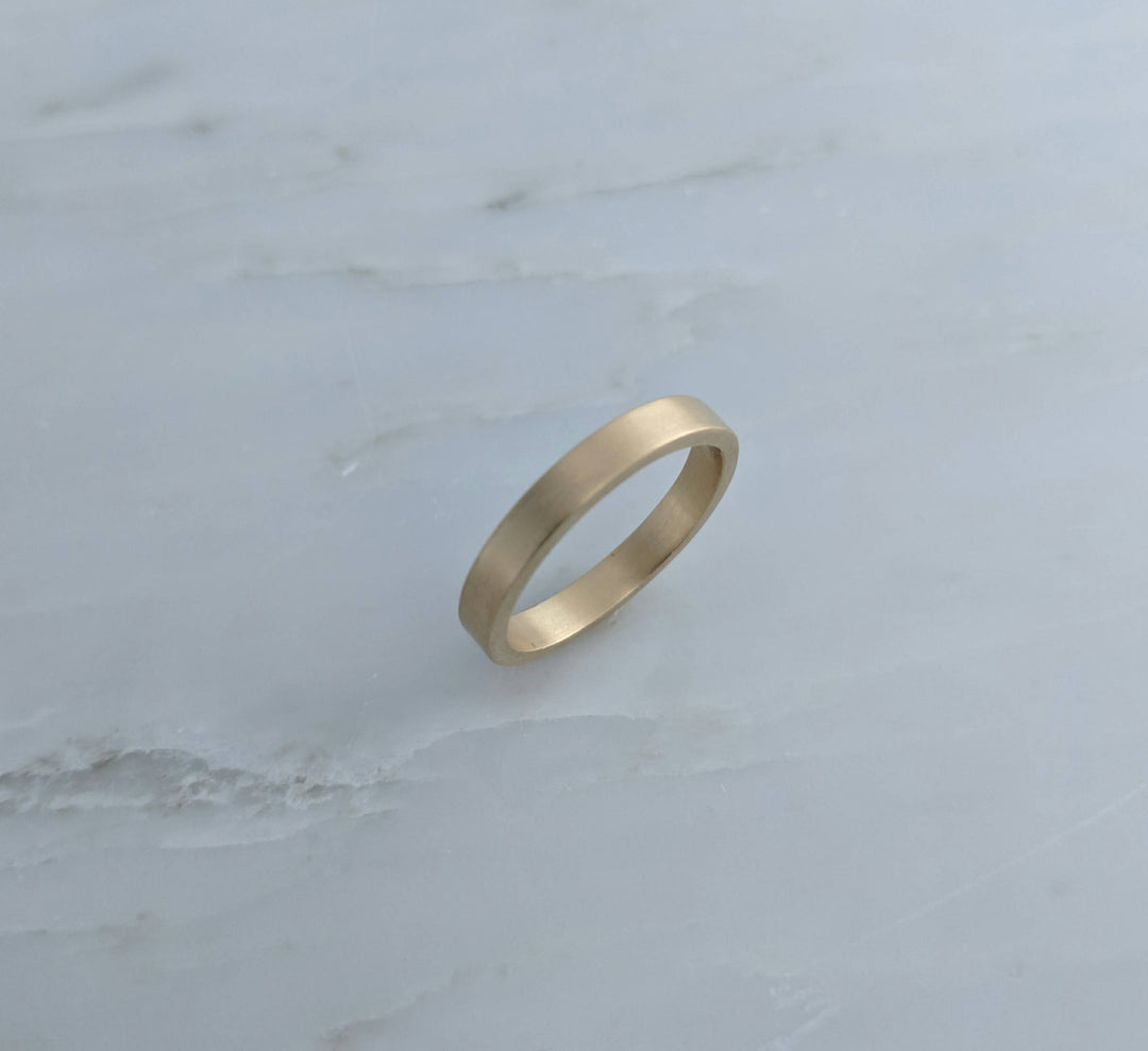 3mm Flat Band | 14K Yellow Gold