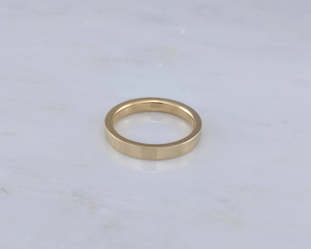 3mm Flat Band in 14K Yellow Gold