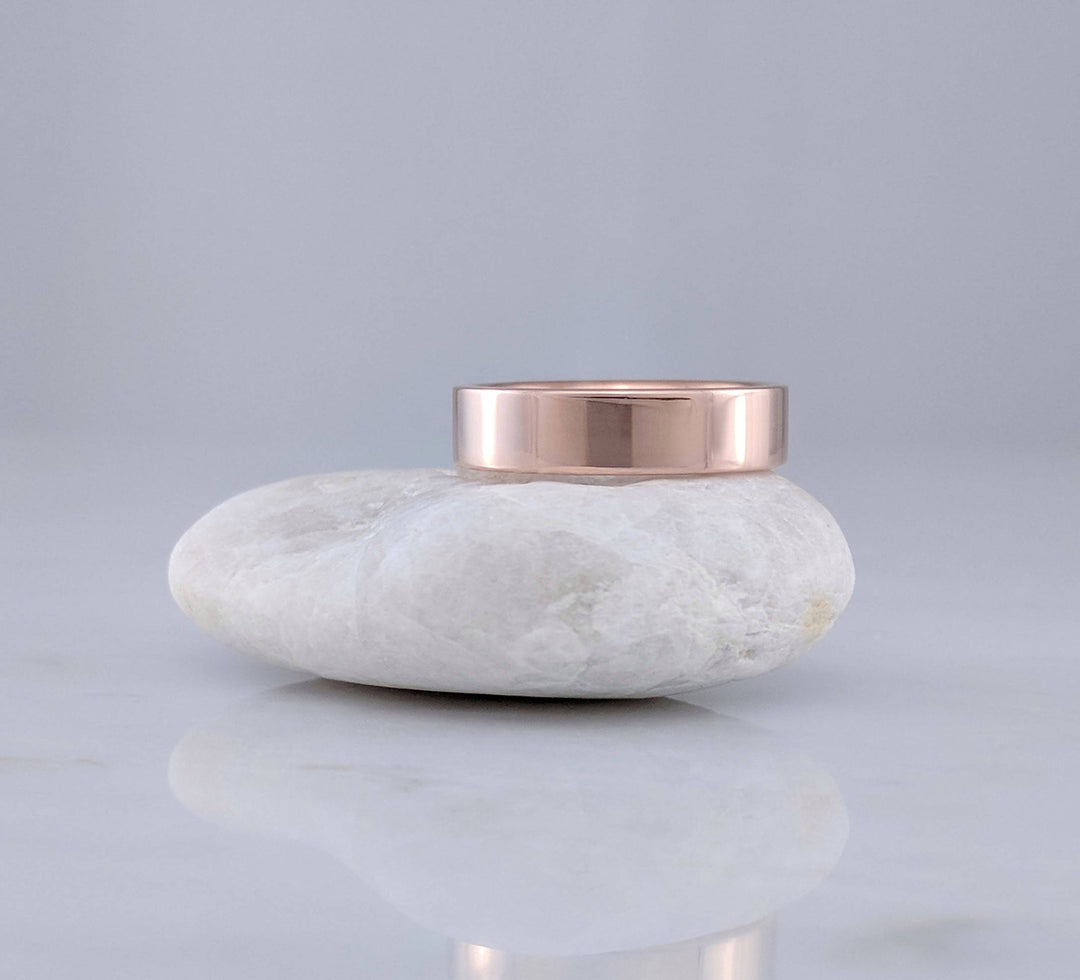 5mm Flat Band in 14K Rose Gold