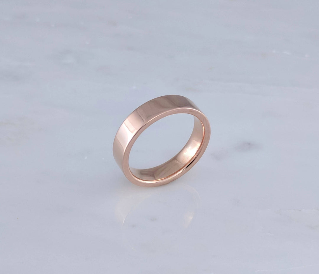 5mm Flat Band in 14K Rose Gold