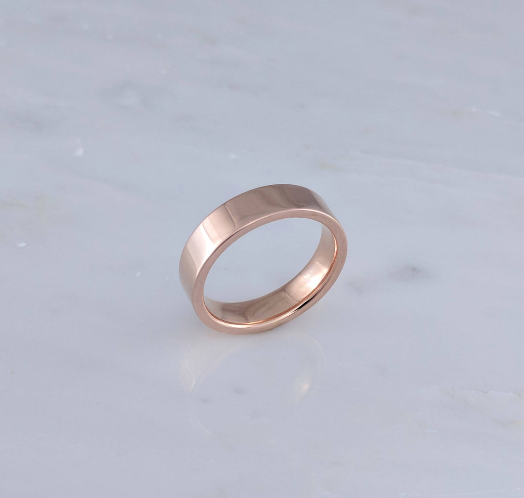 5mm Flat Band in 14K Rose Gold