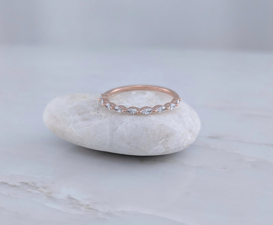 Marquise Diamond Ring in 14K Rose Gold