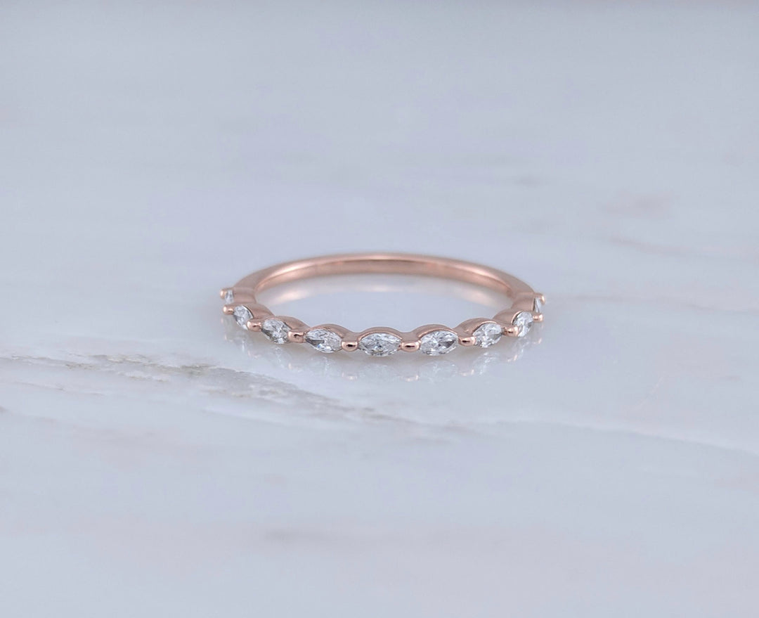 Marquise Diamond Ring in 14K Rose Gold