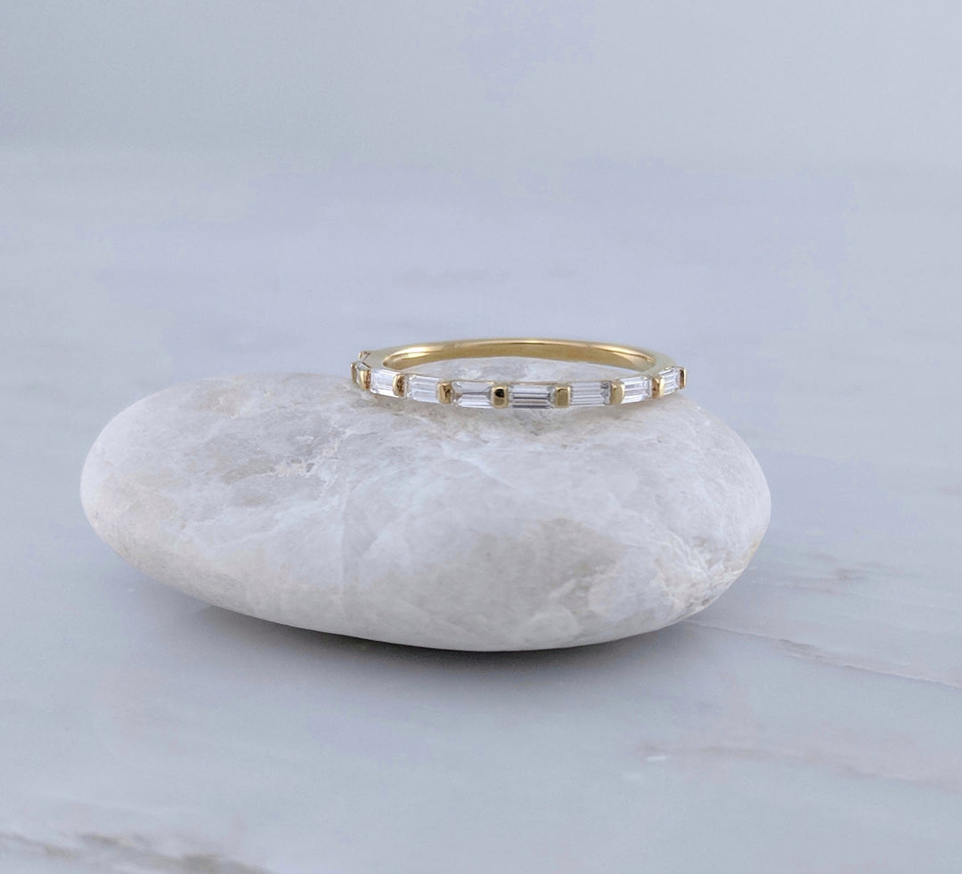 Baguette Ring in 14K Yellow Gold