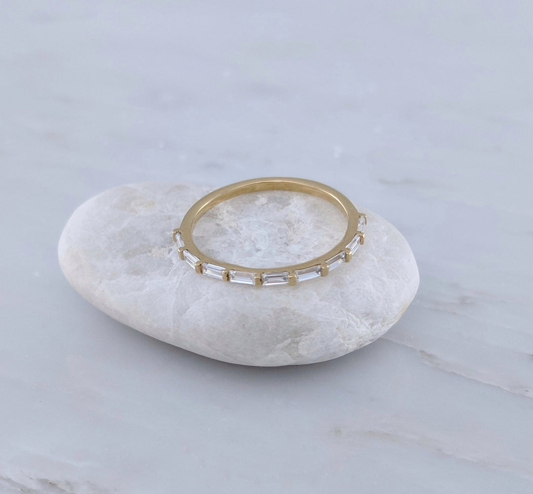 Baguette Ring in 14K Yellow Gold