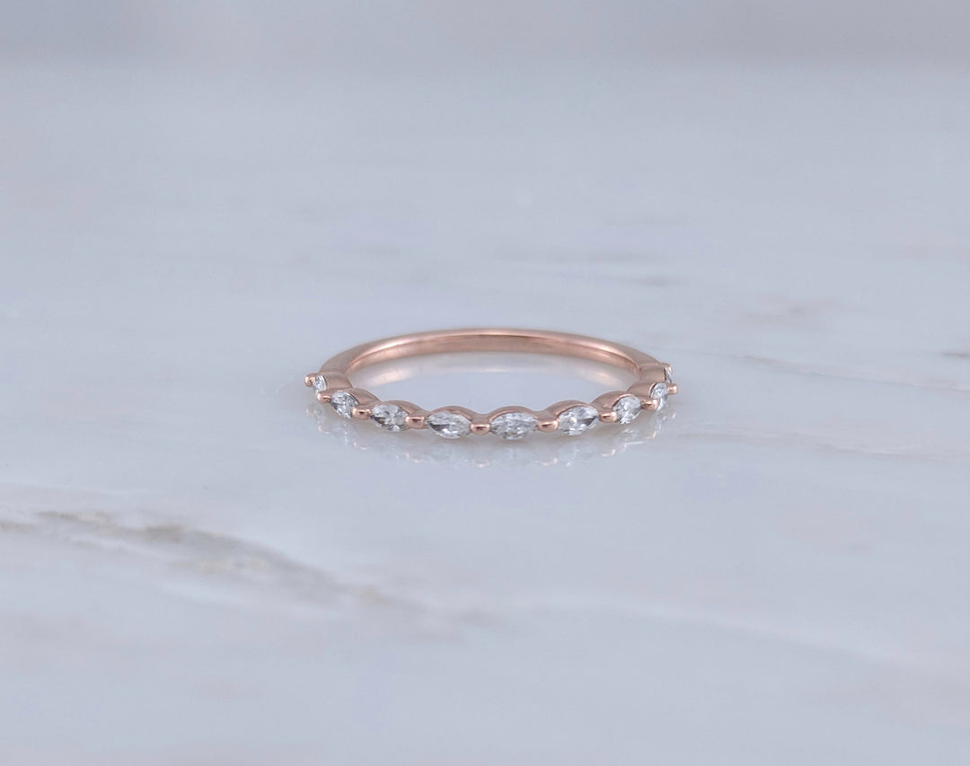 Marquise Diamond Ring in 14K Rose Gold