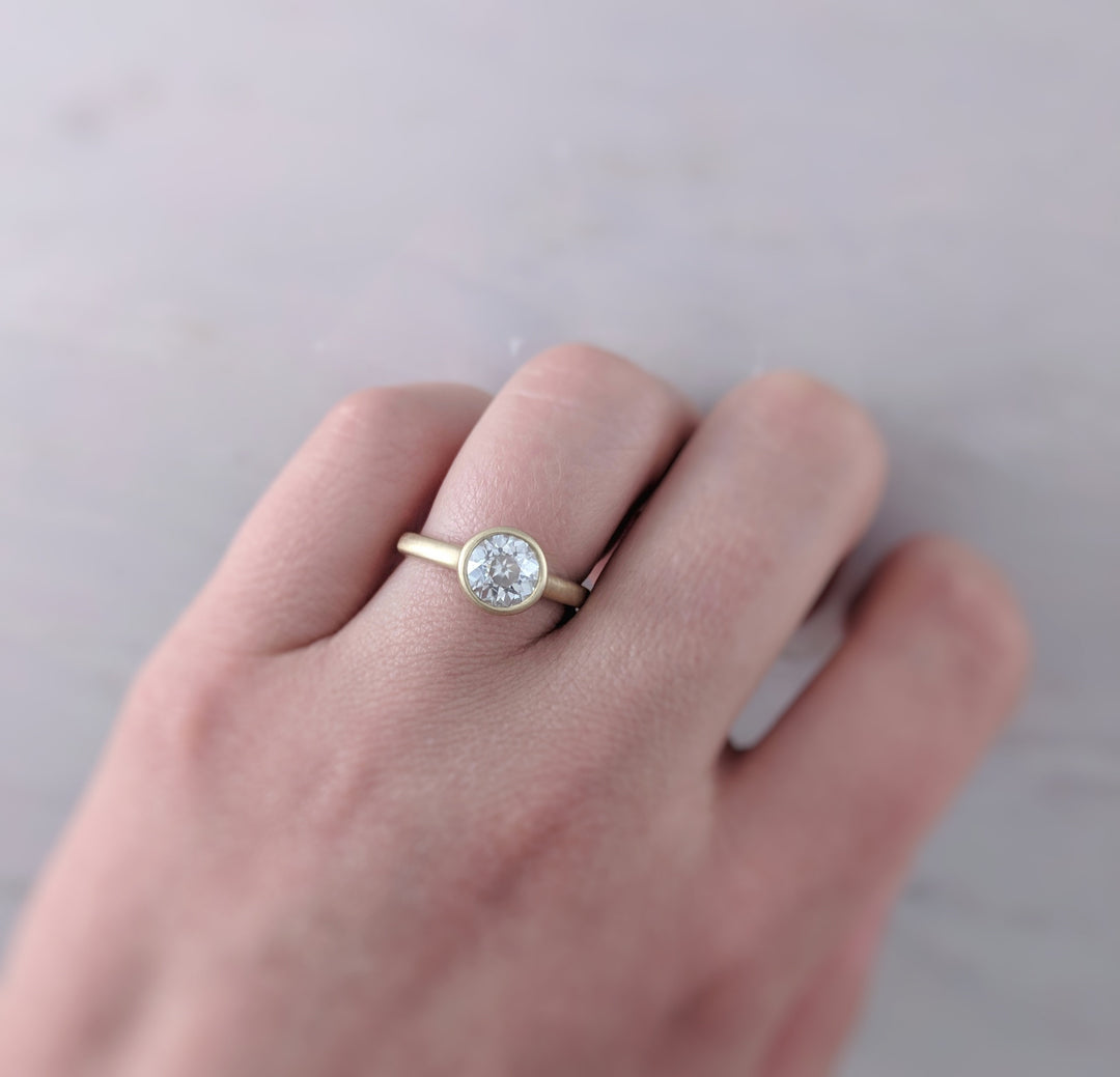 1 Ct Moissanite Ring, Moissanite Ring