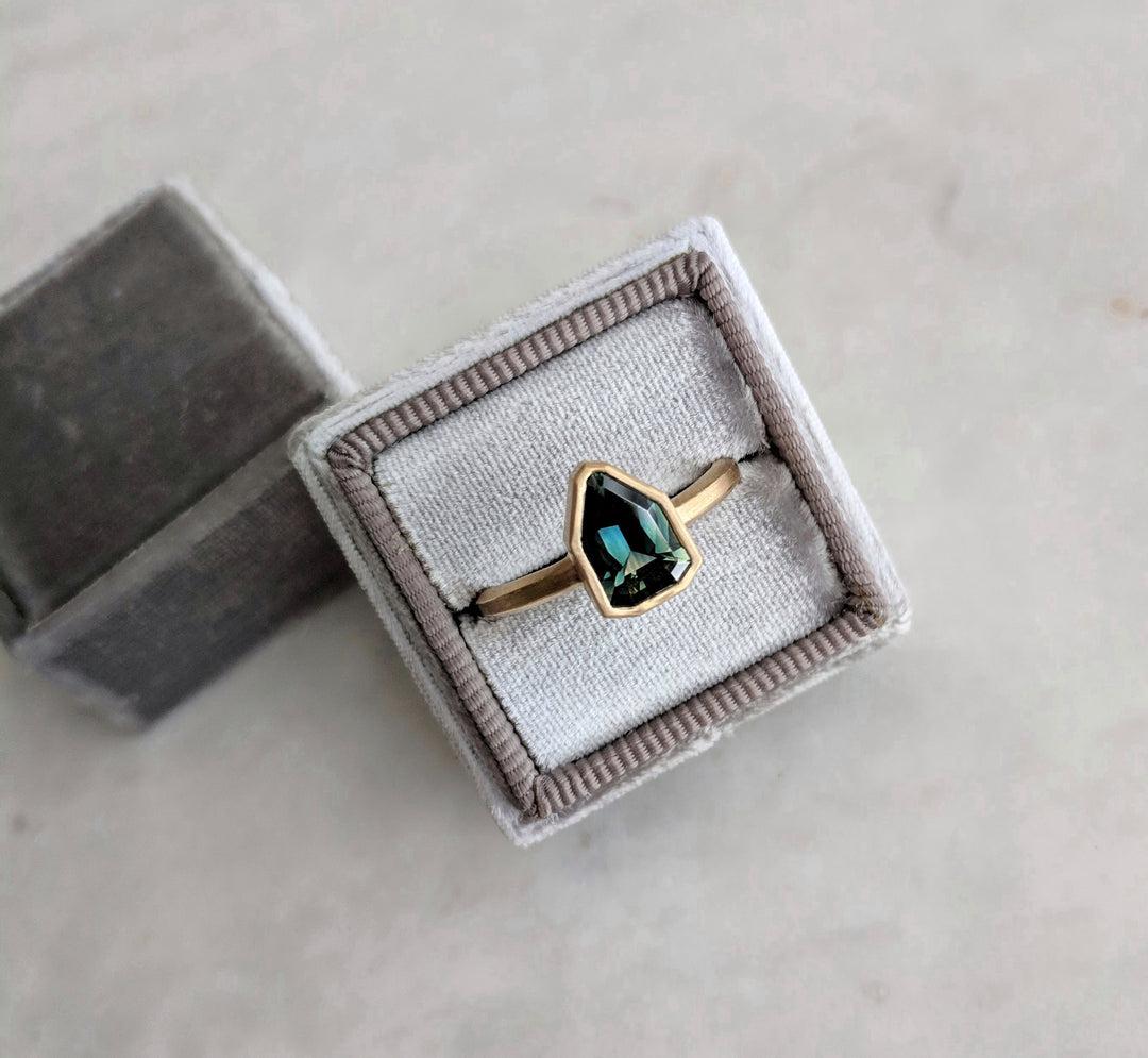 Sapphire One of a Kind Ring | 18K Yellow Gold