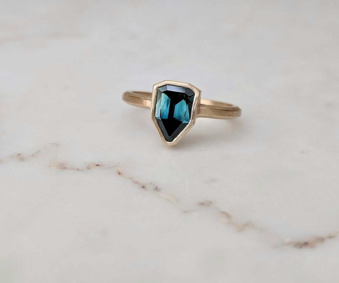 Sapphire One of a Kind Ring | 18K Yellow Gold