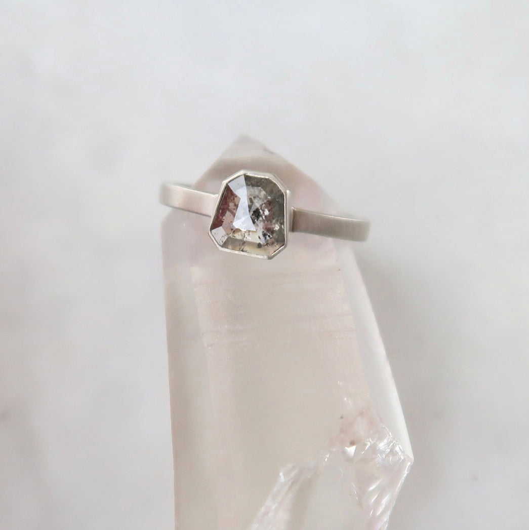 .82 Shield Cut Diamond Ring